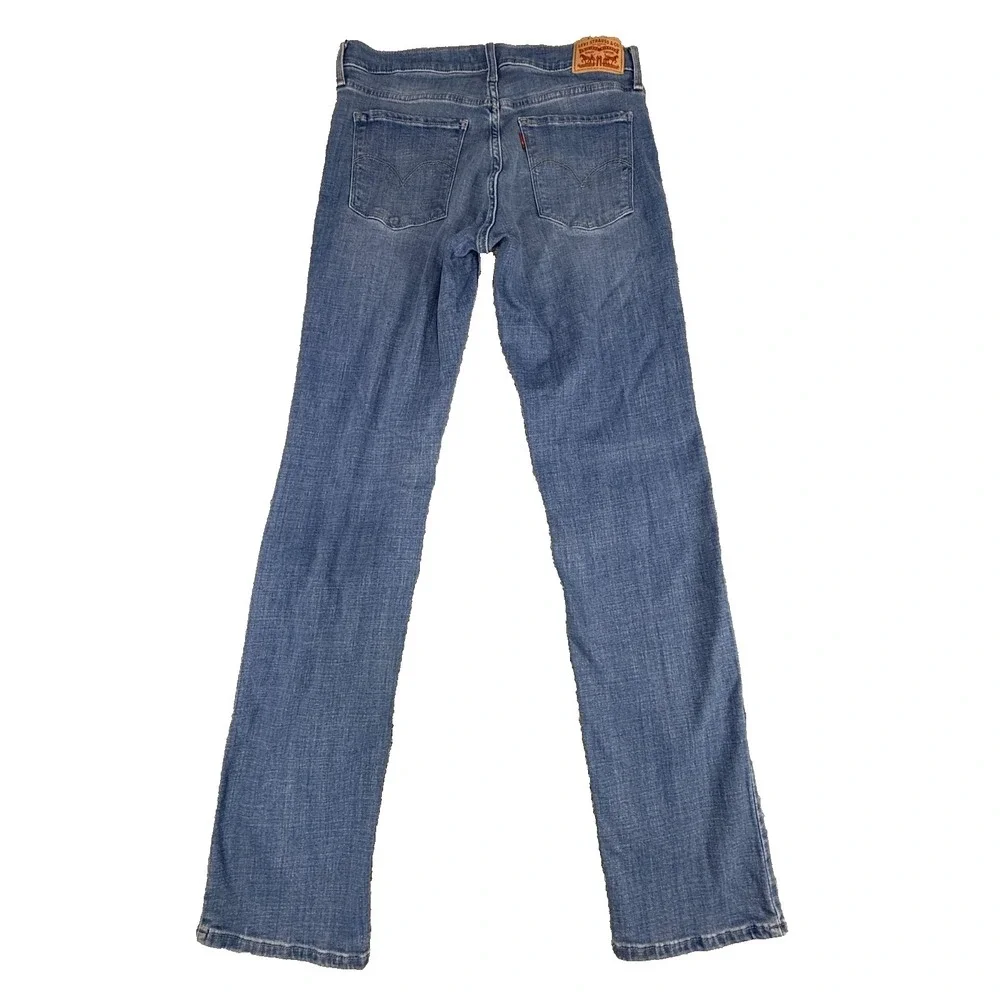 Levi's‎ 314 Shaping Straight Women's Jeans W29 L32 Blue Mid Rise Stretch Denim
